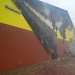 14.07.2016. Pożar Biedronki w Ostrowcu Św. / Kalina Łabuz-Bębas / Radio Kielce