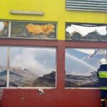 14.07.2016. Pożar Biedronki w Ostrowcu Św. / Kalina Łabuz-Bębas / Radio Kielce