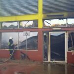 14.07.2016. Pożar Biedronki w Ostrowcu Św. / Kalina Łabuz-Bębas / Radio Kielce