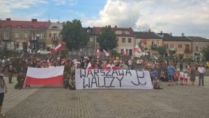 Ostrowiec upamiętnił 72. rocznicę wybuchu Powstania Warszawskiego (1 sierpnia 2016 r.) / Kalina Łabuz - Bębas / Radio Kielce