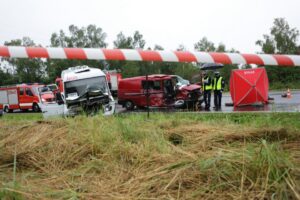 Wypadek na górze Raszówka (10 sierpnia 2016 r.) / Wojciech Habdas / Radio Kielce