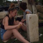 Czwarty plener rzeźbiarski w Pińczowie (26 sierpnia 2016) / Kamil Włosowicz / Radio Kielce