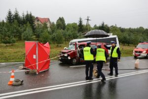 Wypadek na górze Raszówka (10 sierpnia 2016 r.) / Wojciech Habdas / Radio Kielce