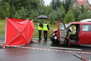 Wypadek na górze Raszówka (10 sierpnia 2016 r.) / Wojciech Habdas / Radio Kielce