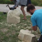 Czwarty plener rzeźbiarski w Pińczowie (26 sierpnia 2016) / Kamil Włosowicz / Radio Kielce