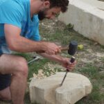 Czwarty plener rzeźbiarski w Pińczowie (26 sierpnia 2016) / Kamil Włosowicz / Radio Kielce