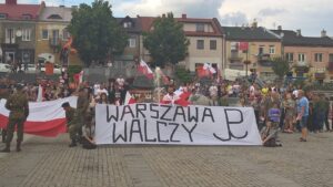 Ostrowiec upamiętnił 72. rocznicę wybuchu Powstania Warszawskiego (1 sierpnia 2016 r.) / Kalina Łabuz - Bębas / Radio Kielce