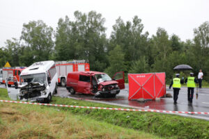 Wypadek na górze Raszówka (10 sierpnia 2016 r.) / Wojciech Habdas / Radio Kielce