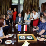 30.8.2016 Kielce. Kończący kadencję rektor Politechniki Świętokrzyskiej Stanisław Adamczak spotkał się z dziennikarzami. / Wojciech Habdas / Radio Kielce