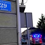 25.08.2016. Kielce. Strażacy gasili pożar skrzynki elektrycznej przy ulicy Żelaznej / Stanisław Blinstrub / Radio Kielce