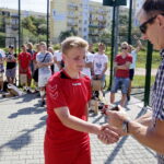 09.08.2016 Kielce. Wakacje z futbolem.  nagrody indywidualne. Najlepszy zawodnik gimnazja Mateusz Gadomski. / Jarosław Kubalski / Radio Kielce