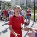 09.08.2016 Kielce. Wakacje z futbolem.  nagrody indywidualne. Najlepszy zawodnik gimnazja Mateusz Gadomski. / Jarosław Kubalski / Radio Kielce