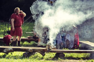 13.08.2016 Nowa Słupia. Festyn archeologiczny Dymarki Świętokrzyskie. / Jarosław Kubalski / Radio Kielce