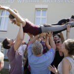 18.08.2016 Kielce. Próba plenerowa aktorów Teatru im. Stefana Żeromskiego do spektaklu Kieł. / Jarosław Kubalski / Radio Kielce