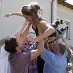 18.08.2016 Kielce. Próba plenerowa aktorów Teatru im. Stefana Żeromskiego do spektaklu Kieł. / Jarosław Kubalski / Radio Kielce