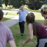 18.08.2016 Kielce. Próba plenerowa aktorów Teatru im. Stefana Żeromskiego do spektaklu Kieł. / Jarosław Kubalski / Radio Kielce