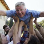 18.08.2016 Kielce. Próba plenerowa aktorów Teatru im. Stefana Żeromskiego do spektaklu Kieł. / Jarosław Kubalski / Radio Kielce