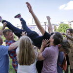 18.08.2016 Kielce. Próba plenerowa aktorów Teatru im. Stefana Żeromskiego do spektaklu Kieł. / Jarosław Kubalski / Radio Kielce