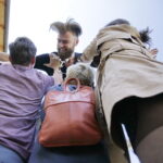 18.08.2016 Kielce. Próba plenerowa aktorów Teatru im. Stefana Żeromskiego do spektaklu Kieł. / Jarosław Kubalski / Radio Kielce