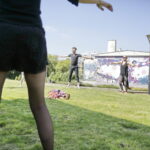 18.08.2016 Kielce. Próba plenerowa aktorów Teatru im. Stefana Żeromskiego do spektaklu Kieł. / Jarosław Kubalski / Radio Kielce