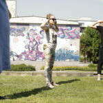 18.08.2016 Kielce. Próba plenerowa aktorów Teatru im. Stefana Żeromskiego do spektaklu Kieł. / Jarosław Kubalski / Radio Kielce