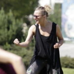 18.08.2016 Kielce. Próba plenerowa aktorów Teatru im. Stefana Żeromskiego do spektaklu Kieł. / Jarosław Kubalski / Radio Kielce