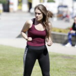 18.08.2016 Kielce. Próba plenerowa aktorów Teatru im. Stefana Żeromskiego do spektaklu Kieł. / Jarosław Kubalski / Radio Kielce