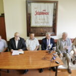 19.08.2016 Kielce. Konferencja prasowa Solidarności w sprawie sytuacji w KKSM. / Jarosław Kubalski / Radio Kielce