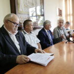 19.08.2016 Kielce. Konferencja prasowa Solidarności w sprawie sytuacji w KKSM. / Jarosław Kubalski / Radio Kielce