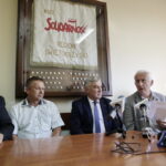 19.08.2016 Kielce. Konferencja prasowa Solidarności w sprawie sytuacji w KKSM. / Jarosław Kubalski / Radio Kielce