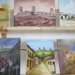 20.08.2016 Chęciny. Wernisaż poplenerowej wystawy malarskiej. "Chęcińskie pocztówki". / Jarosław Kubalski / Radio Kielce