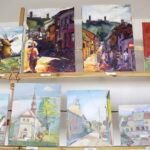 20.08.2016 Chęciny. Wernisaż poplenerowej wystawy malarskiej. "Chęcińskie pocztówki". / Jarosław Kubalski / Radio Kielce