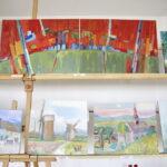 20.08.2016 Chęciny. Wernisaż poplenerowej wystawy malarskiej. "Chęcińskie pocztówki". / Jarosław Kubalski / Radio Kielce