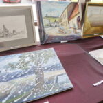 20.08.2016 Chęciny. Wernisaż poplenerowej wystawy malarskiej. "Chęcińskie pocztówki". / Jarosław Kubalski / Radio Kielce