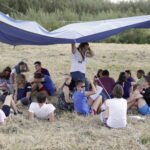 25.08.2016 Podzamcze Chęcińskie. Harcerze podczas różnych zajęć. Ogólnopolski zlot harcerski Wędrowna Watra. / Jarosław Kubalski / Radio Kielce