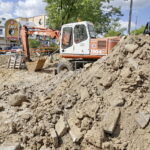 25.08.2016 Kielce. Ulica Jagiellońska w remoncie. Przebudowa skrzyżowania z ulicą Piekoszowską. / Jarosław Kubalski / Radio Kielce