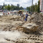 25.08.2016 Kielce. Ulica Jagiellońska w remoncie. Przebudowa skrzyżowania z ulicą Piekoszowską. / Jarosław Kubalski / Radio Kielce