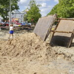 25.08.2016 Kielce. Ulica Jagiellońska w remoncie. Przebudowa skrzyżowania z ulicą Piekoszowską. / Jarosław Kubalski / Radio Kielce