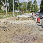 25.08.2016 Kielce. Ulica Jagiellońska w remoncie. Przebudowa skrzyżowania z ulicą Piekoszowską. / Jarosław Kubalski / Radio Kielce