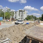 25.08.2016 Kielce. Ulica Jagiellońska w remoncie. Przebudowa skrzyżowania z ulicą Piekoszowską. / Jarosław Kubalski / Radio Kielce