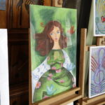 30.08.2016 Kielce. WDK. Wystawa prac etapu wojewódzkiego ogólnopolskiego konkursu plastycznego Sztuka Osób Niepełnosprawnych. / Jarosław Kubalski / Radio Kielce