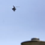 31.08.2016 Kielce. Przygotowania do MSPO. Laduje helikopter Tiger koncernu Airbus Helicopters. / Jarosław Kubalski / Radio Kielce