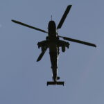 31.08.2016 Kielce. Przygotowania do MSPO. Laduje helikopter Tiger koncernu Airbus Helicopters. / Jarosław Kubalski / Radio Kielce