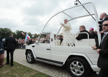 28.07.2016 Częstochowa. Papież Franciszek na Jasnej Górze. / Włodzimierz Batóg / Radio Kielce