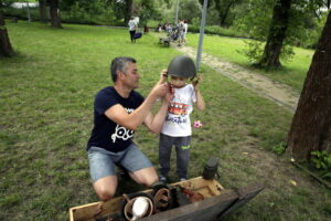 15.08.2016. Festyn rodzinny "Akademia Małego Rekruta” w Muzeum im. Orła Białego w Skarżysku Kamiennej / Jarosław Kubalski / Radio Kielce