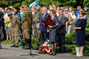 1.8.2016 Kielce. Uroczystości poświęcone 72. rocznicy wybuchu Powstania Warszawskiego / Wojciech Habdas / Radio Kielce