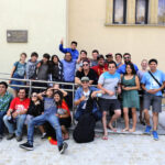 2.8.2016 Kielce. Pielgrzymi Światowych Dni Młodzieży z Chile, zwiedzają Kielce. / Wojciech Habdas / Radio Kielce