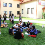 2.8.2016 Kielce. Pielgrzymi Światowych Dni Młodzieży z Chile, zwiedzają Kielce. / Wojciech Habdas / Radio Kielce