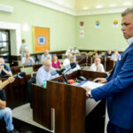 05.08.2016. Nadzwyczajna sesja Rady Miasta w Kielcach, podczas której radni zdecydowali o przekazaniu z budżetu miasta kwoty 2 mln zł klubowi Vive Tauron / Wojciech Habdas / Radio Kielce