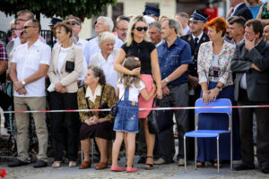 7.8.2016 Daleszyce. Obchody 72 rocznicy wymarszu I Batalionu 4 Pułku Piechoty Legionów Armii Krajowej na pomoc walczącej Warszawie w Daleszycach. / Wojciech Habdas / Radio Kielce